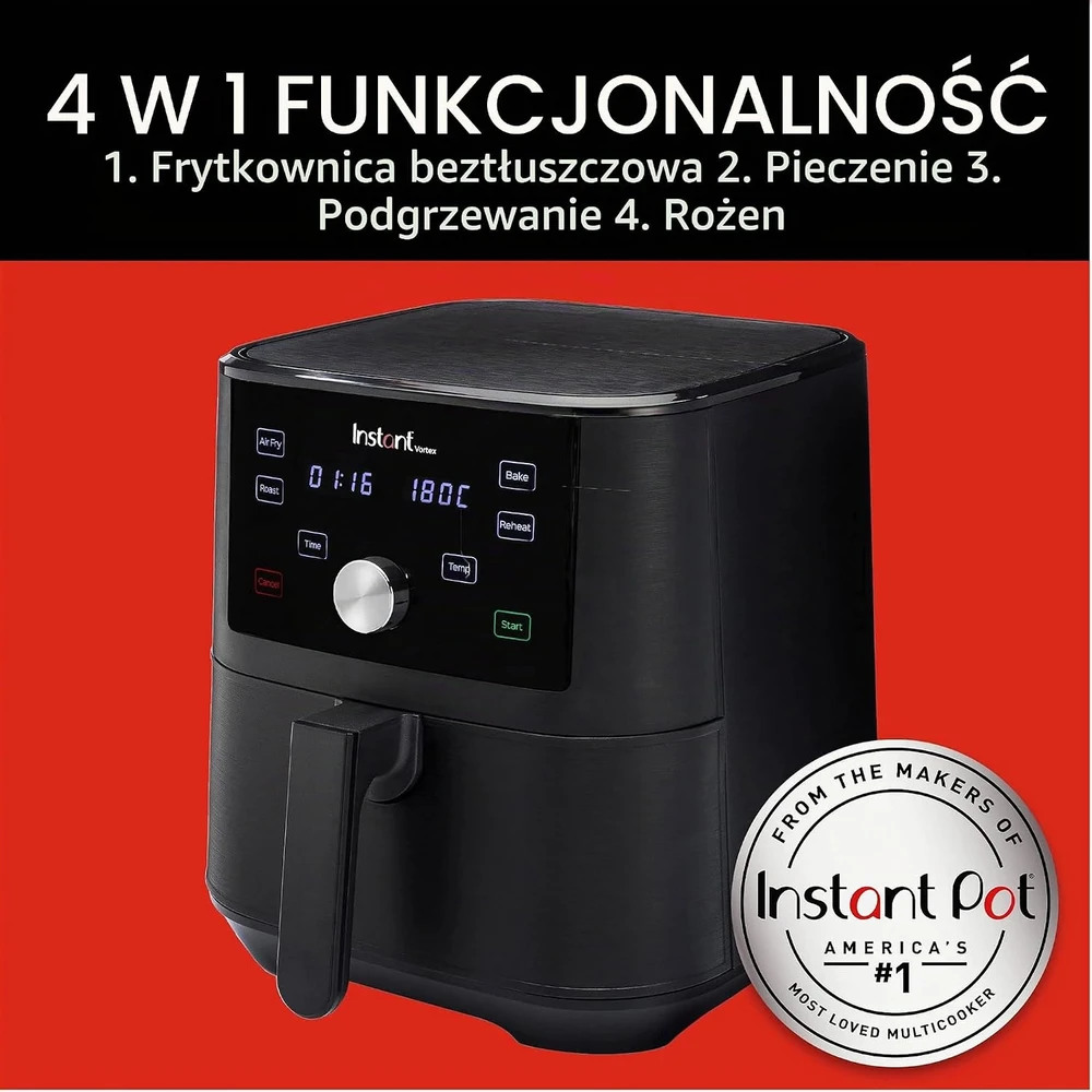 Instant Pot karšto oro gruzdintuvė Vortex 6 Plus 5.7 l 1700 W 140-3030-01-EU