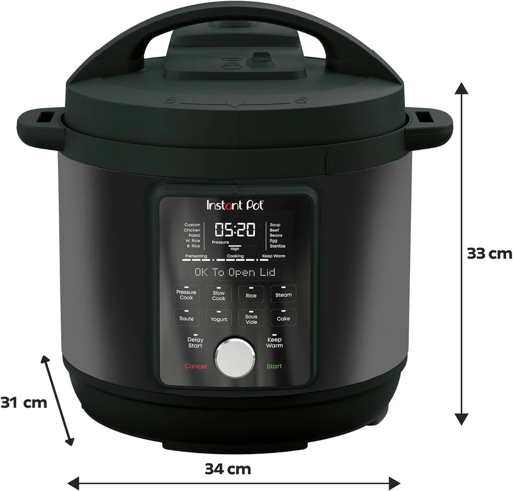 Instant Pot multifunkcinis puodas Duo Plus, 5,7 l talpos, 2300 W, nerūdijantis plienas, DPPC604