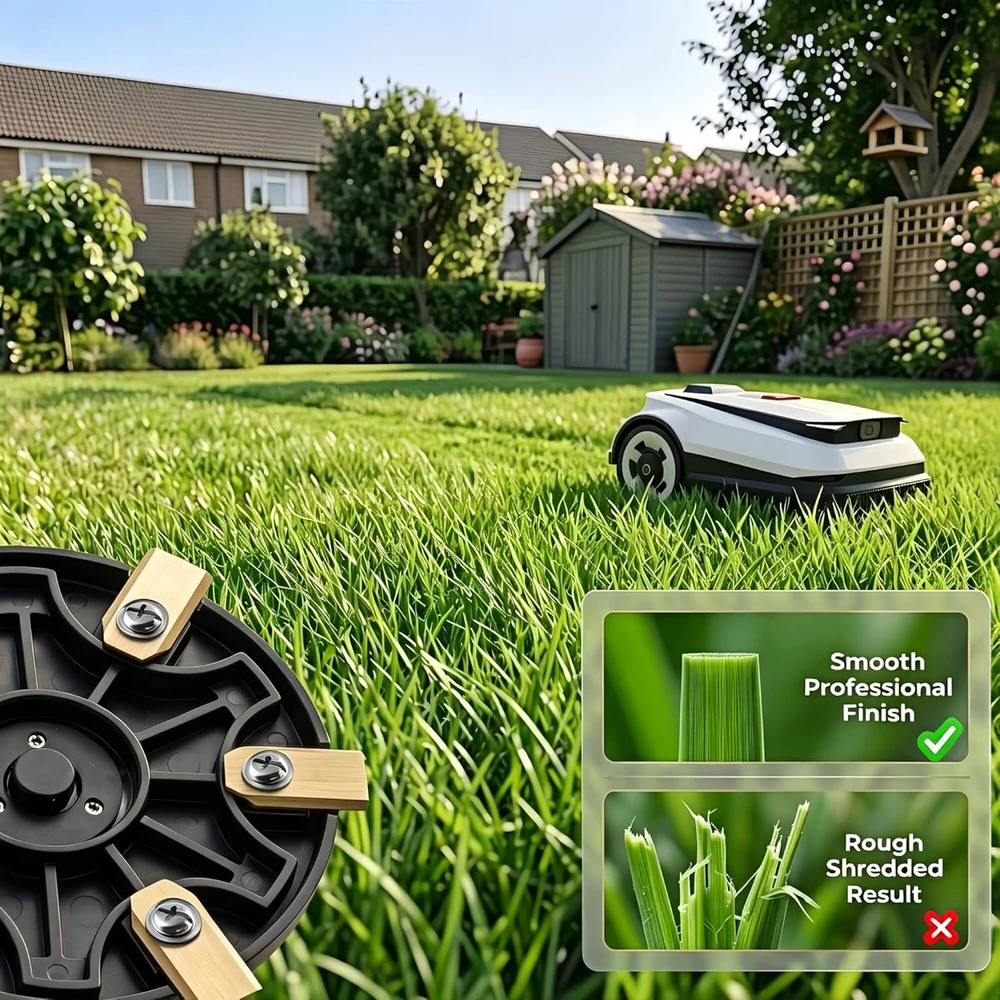 Intckwan atsarginiai peiliai vejapjovės robotui ECOVACS GOAT, 36 vnt., 0,9 mm, titano danga