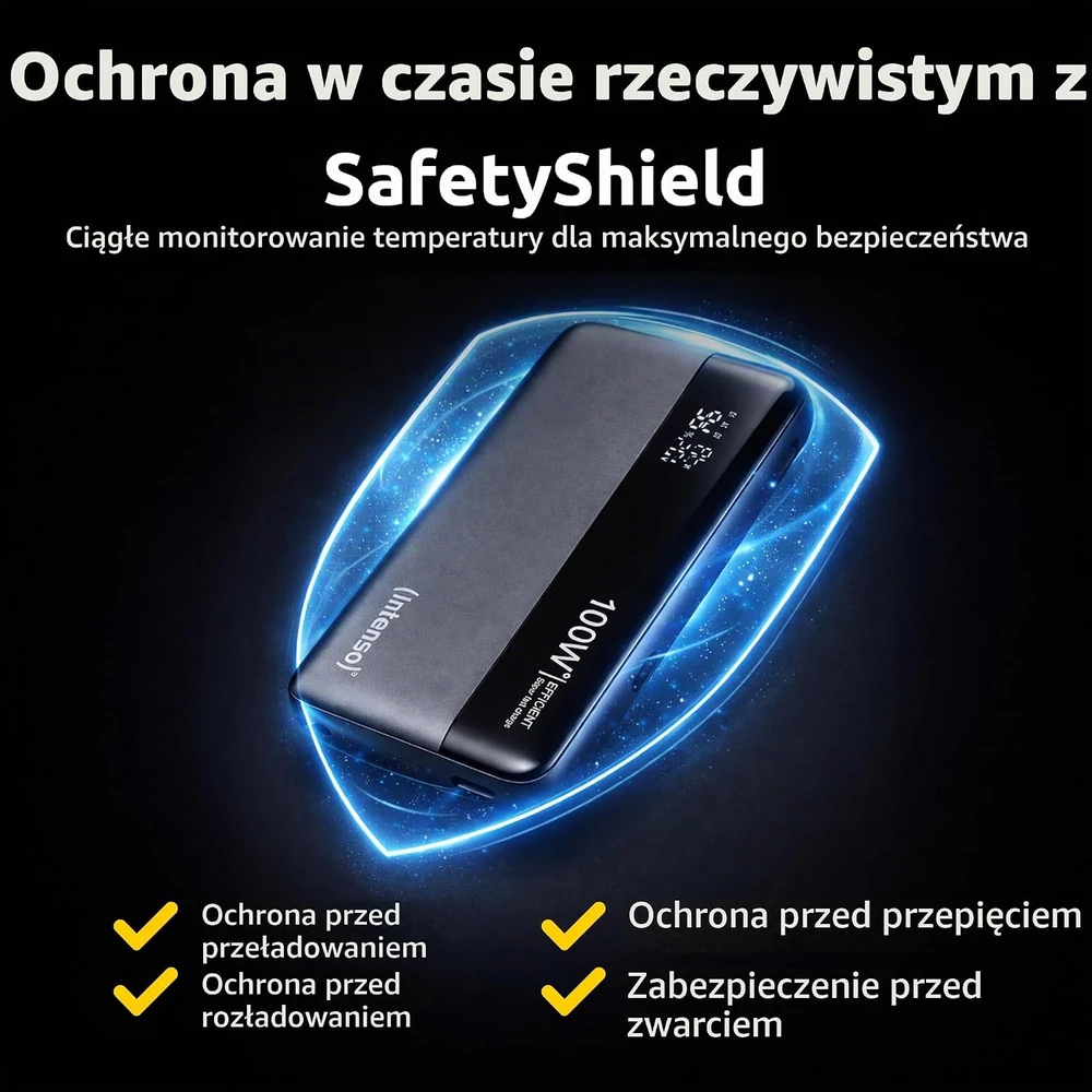 Intenso išorinis akumuliatorius HE20000, 20 000 mAh, 100 W, 7350050