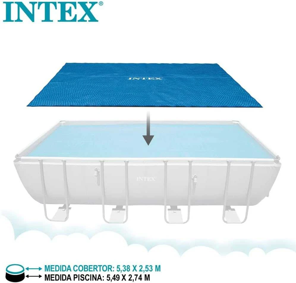 Intex Baseino uždangalas, mėlynas, 538x253cm, polietilenas