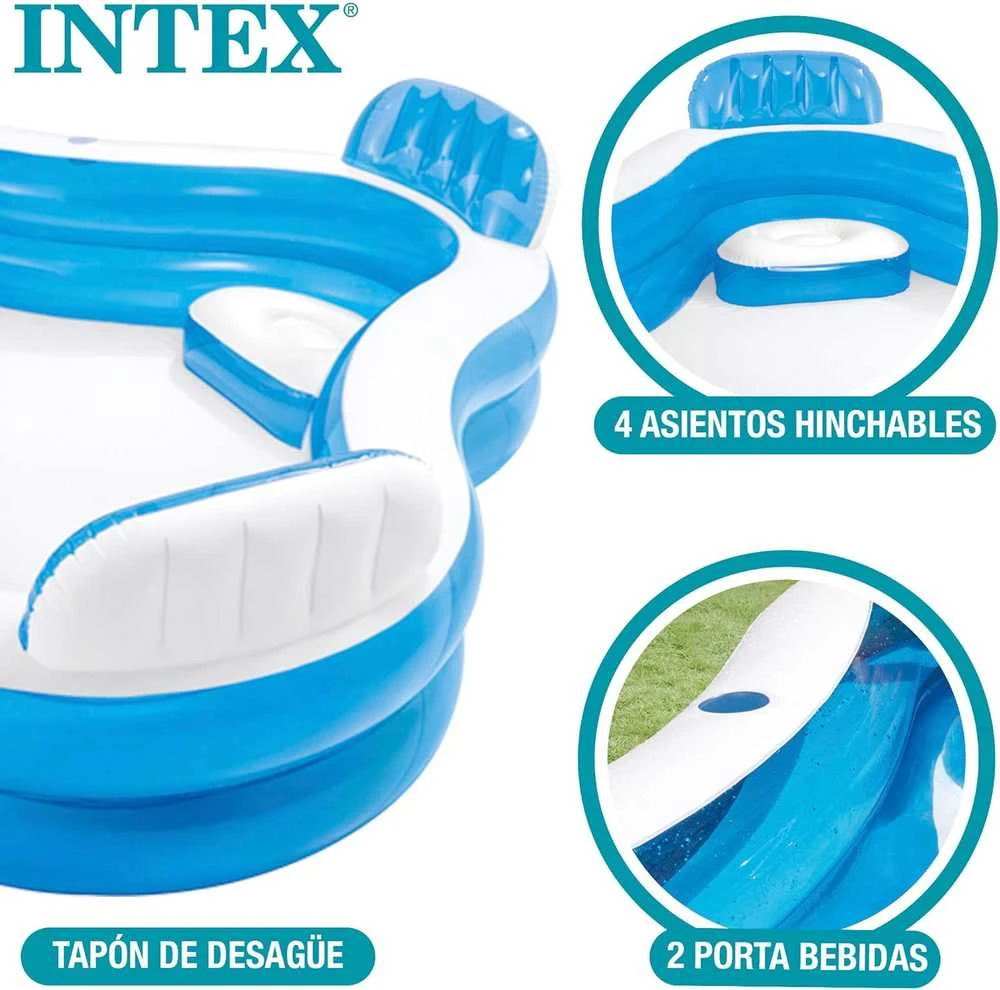 Intex Pripučiamas baseinas Swim Center Family Lounge, 56475NP