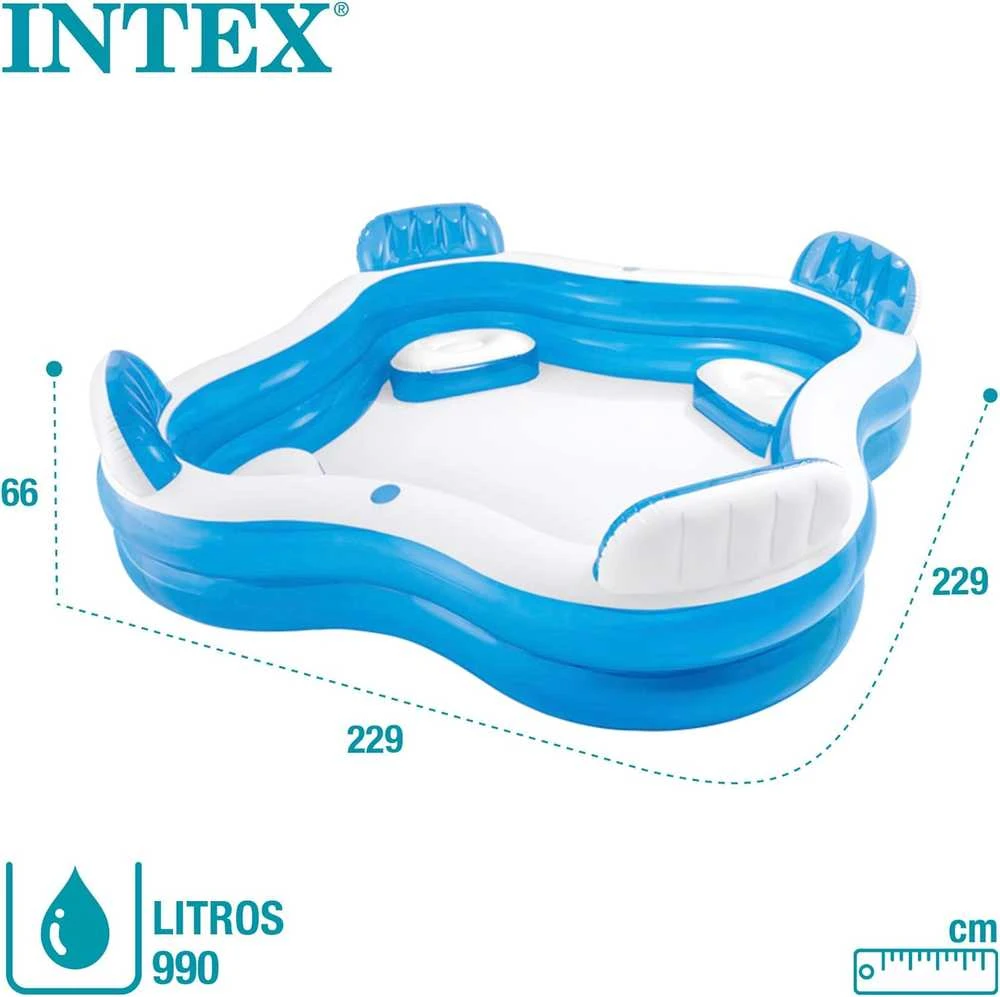Intex Pripučiamas baseinas Swim Center Family Lounge, 56475NP