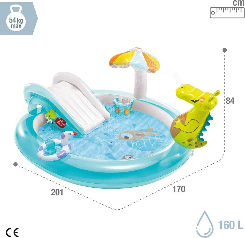 Vandens čiuožykla baseinas Intex