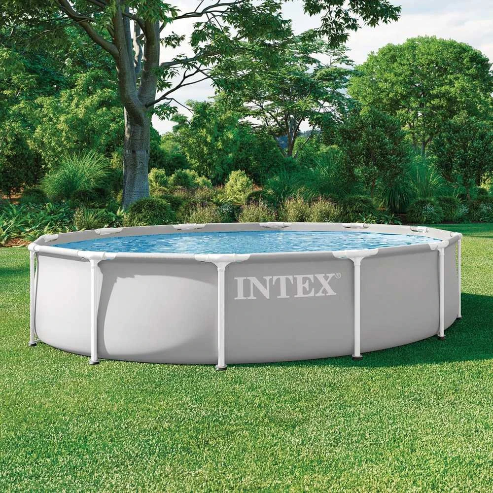 Prizminis rėminis sodo baseinas 366 x 76 cm INTEX 26710