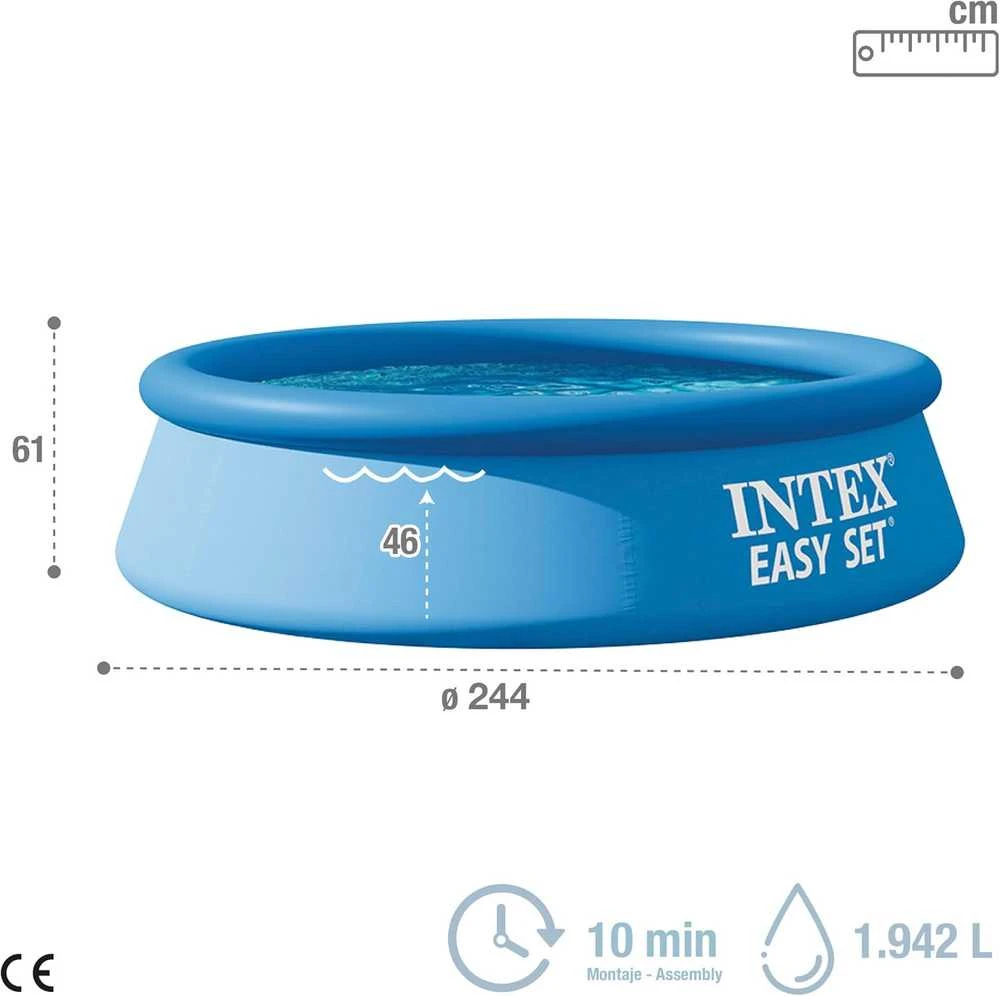 Intex Baseinas Easy Set, 244x61cm, PVC