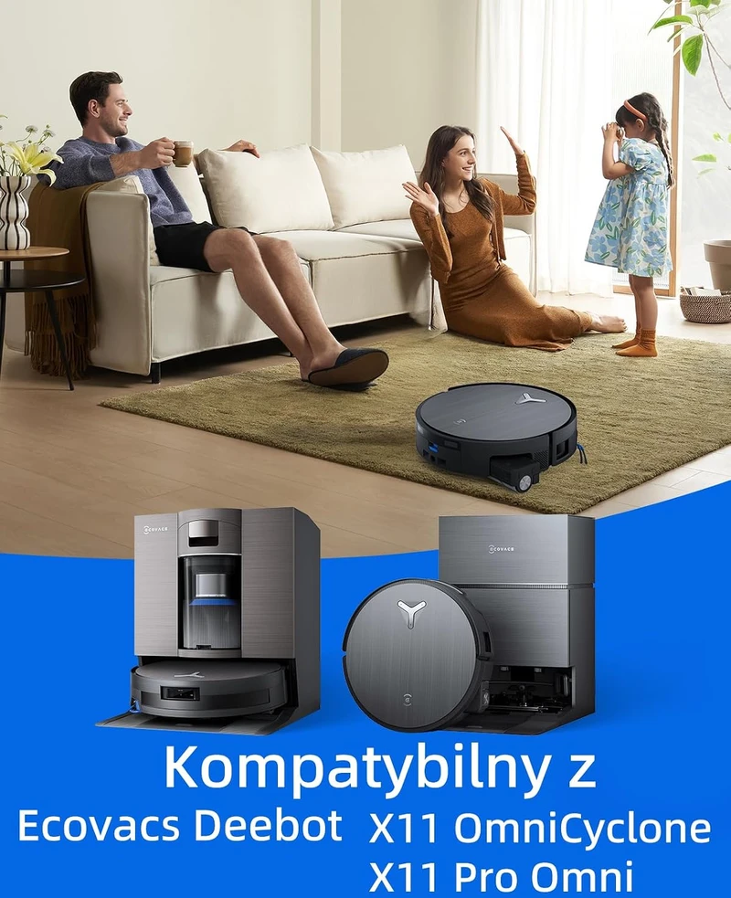 iRobacc atsarginių dalių rinkinys ECOVACS DEEBOT X11 OmniCyclone, 19 dalių SET19-ECOX11-EU