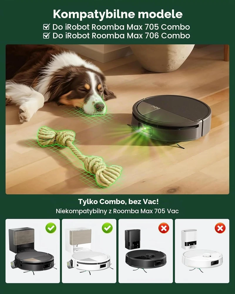 iRobacc dulkių siurblio priedų rinkinys iRobot Roomba Max 705/706 Combo, 21 vnt.