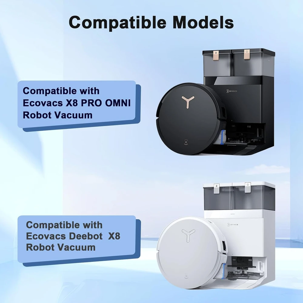 iRobacc roboto dulkių siurblio priedų rinkinys Ecovacs Deebot X8 Omni ir X8 Pro, 21 vnt., SET21-EVCSX8