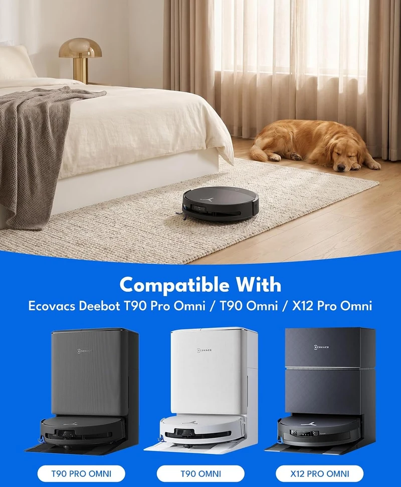 iRobacc roboto dulkių siurblio priežiūros rinkinys Ecovacs Deebot T90 Omni ir X12 Pro Omni, 23 dalių