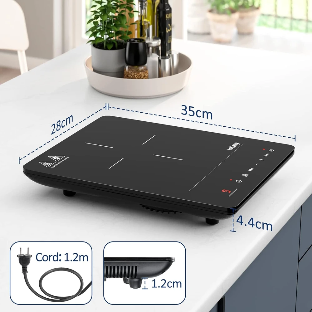 IsEasy nešiojama vienos zonos indukcinė kaitlentė 2100 W su jutikliniu valdymu IsEasy-1855701