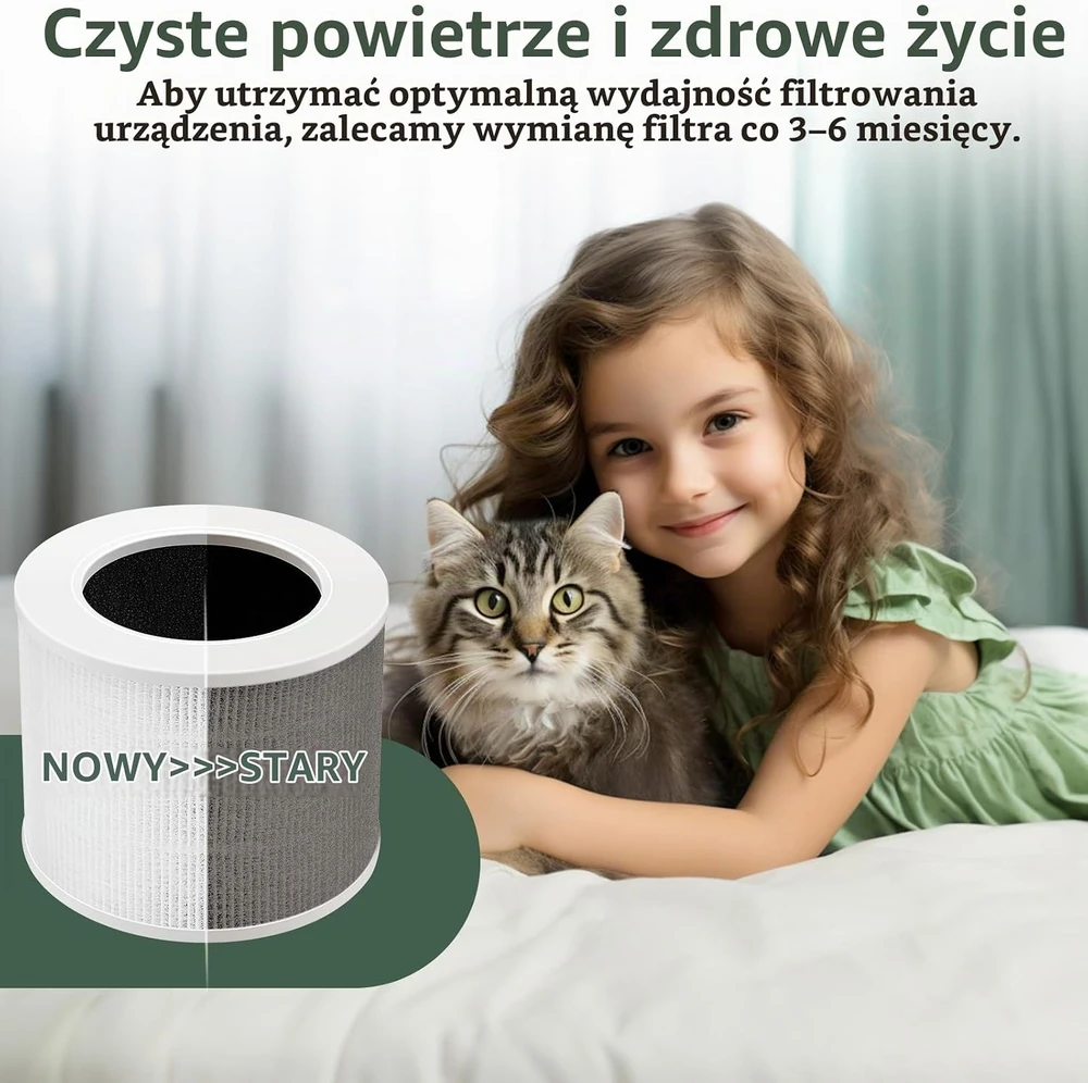 isinlive pakaitinių filtrų rinkinys LEVOIT Core Mini oro valytuvui, 3 pakopų HEPA, CM-RF