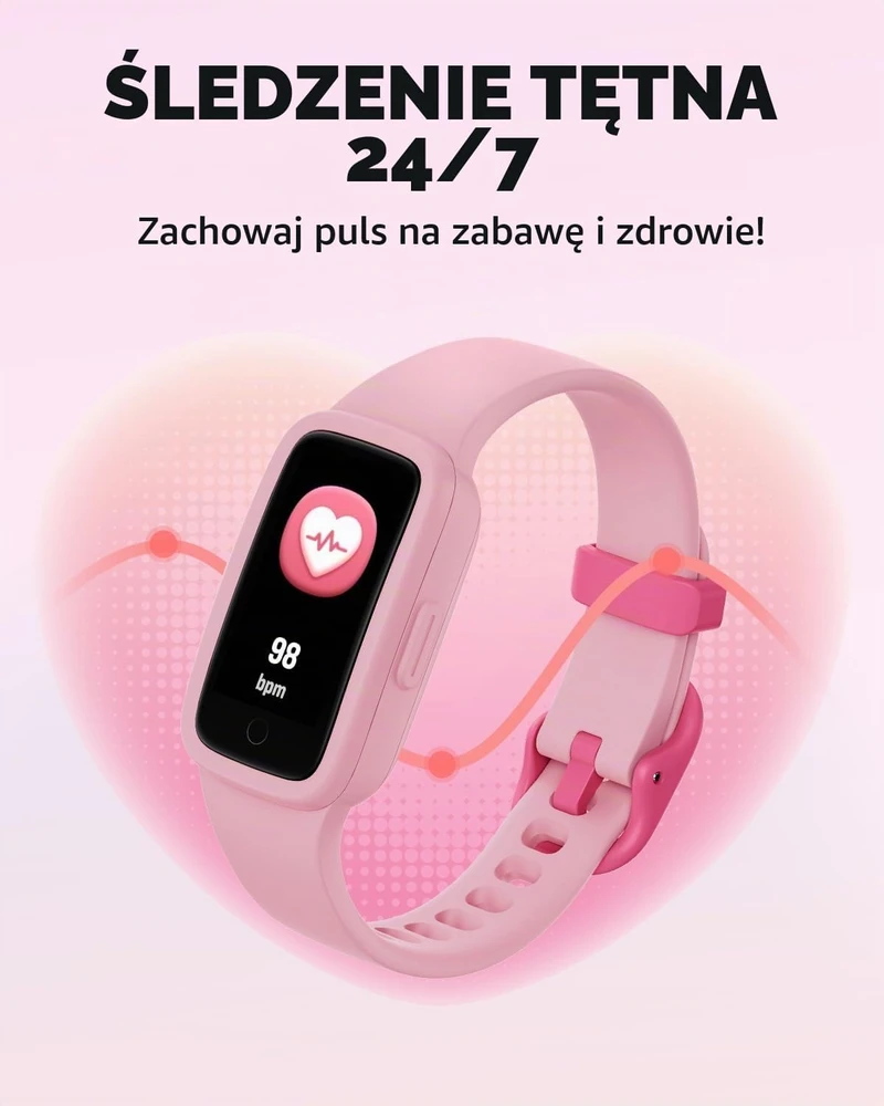 Išmanusis laikrodis BIGGERFIVE vaikiškas aktyvumo laikrodis su AMOLED ekranu ir 3 ATM, KR05