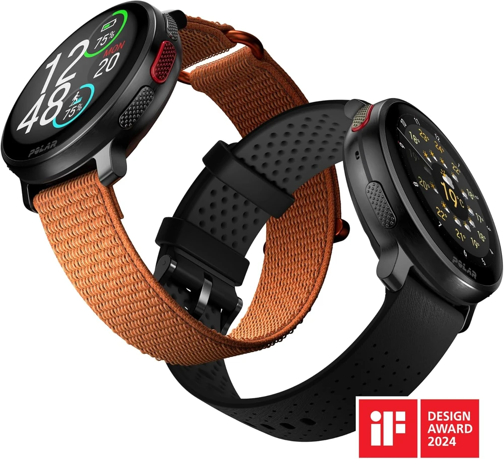 Išmanusis laikrodis Polar išmanusis sporto laikrodis su GPS ir AMOLED ekranu, vandeniui atsparus, Vantage V3
