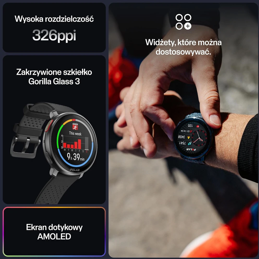 Išmanusis laikrodis Polar Vantage V3 S/L, Juodas