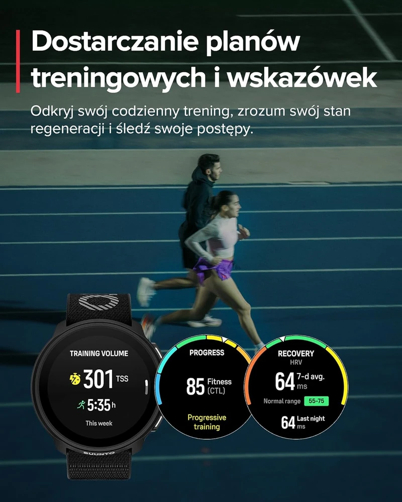 Išmanusis laikrodis Suunto bėgimo laikrodis GPS AMOLED 1,32 colio ekranas iki 12 dienų veikiantis akumuliatorius 4 GB Run SS051109000