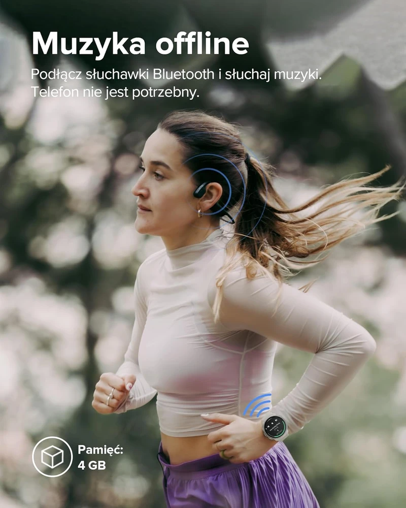 Išmanusis laikrodis Suunto GPS sportinis laikrodis AMOLED 1,32 colio, dviejų dažnių GPS, 4 GB atmintis, vandeniui atsparus, modelis SS051110000