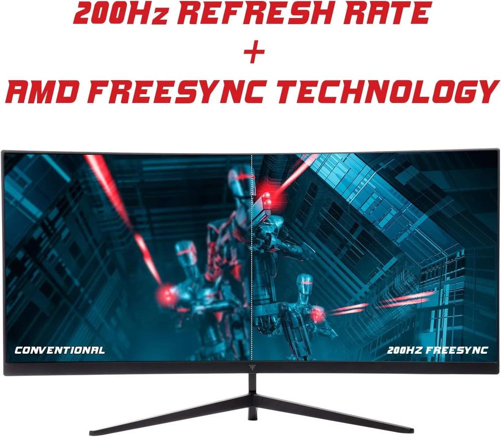 iTek lenktas 30 colių UltraWide VA monitorius 2560 × 1080, 200 Hz ITMC30V201FHD
