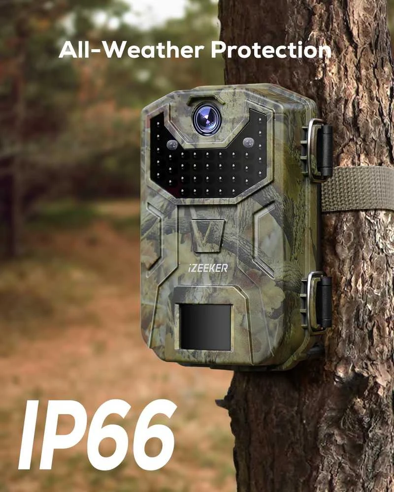 iZEEKER medžioklinė kamera IP66, 32 MP, naktinis matymas, judesio jutiklis, iG200