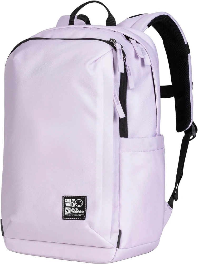 Jack Wolfskin vaikų kuprinė su neperšlampama danga, skyriaus pertvara ir 14 colių nešiojamojo kompiuterio skyriumi Smileyworld Backpack