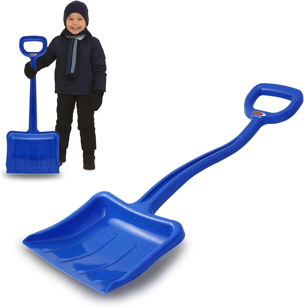 Jamara sniego kastuvas iš plastiko, 70 cm, mėlynas, D formos rankena 460400