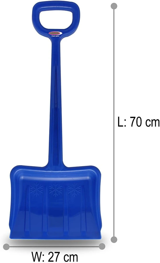 Jamara sniego kastuvas iš plastiko, 70 cm, mėlynas, D formos rankena 460400