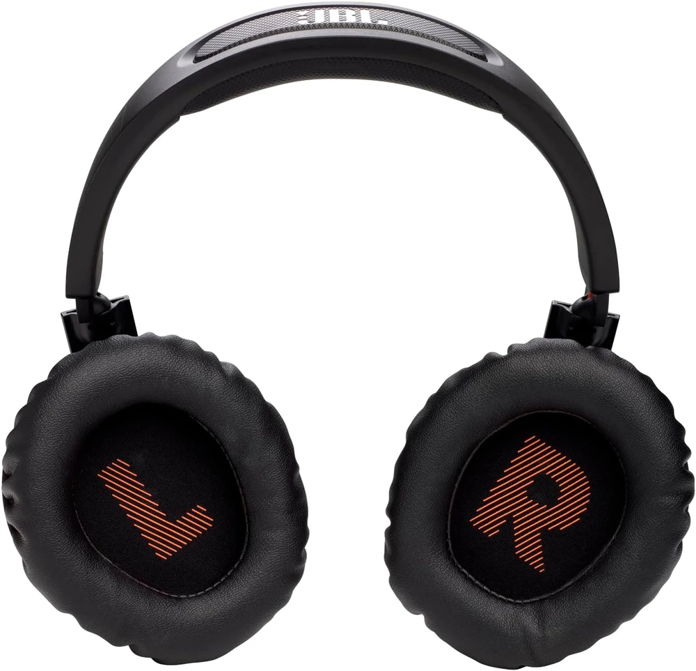 JBL Quantum 350 belaidės žaidimų ausinės, Juodos spalvos