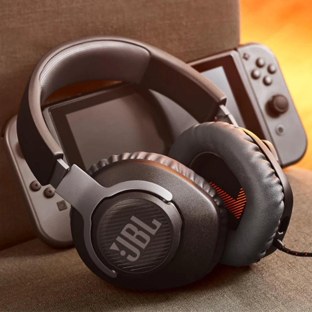 Žaidimų ausinės JBL Quantum 100, Juodos