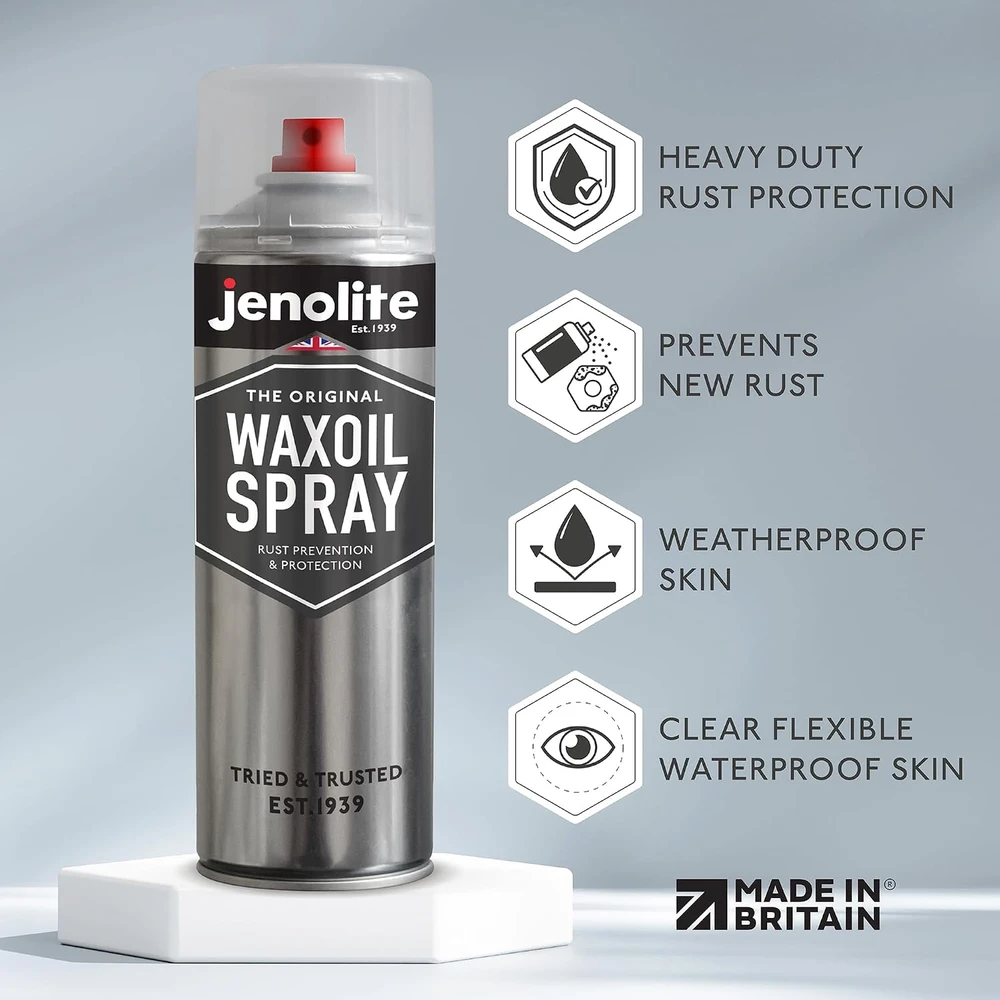 JENOLITE antikorozinis vaško aliejaus purškalas automobiliams, 2 × 500 ml, 89825