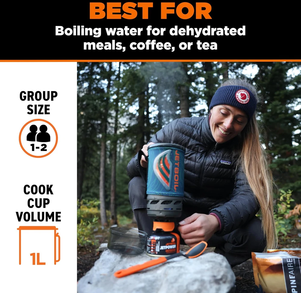 Carruzzo Jetboil greito virimo stovyklavimo viryklė Flash 1 l, automatinis uždegimas, FluxRing, FLOT3