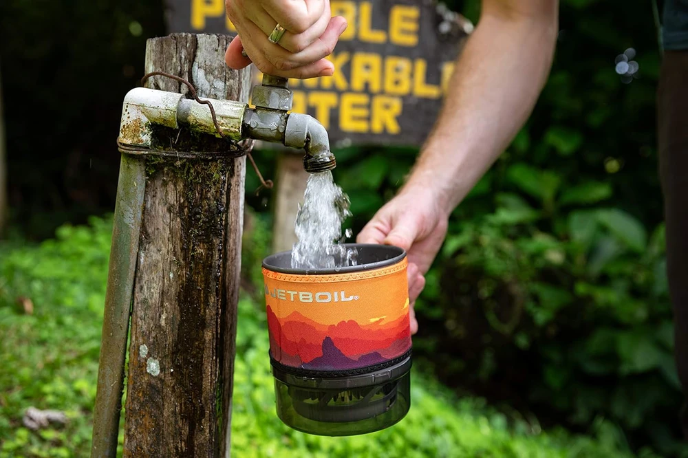 jetboil 550 kubinių pėdų „MiniMo“ nešiojama kepsninė „Sunset“