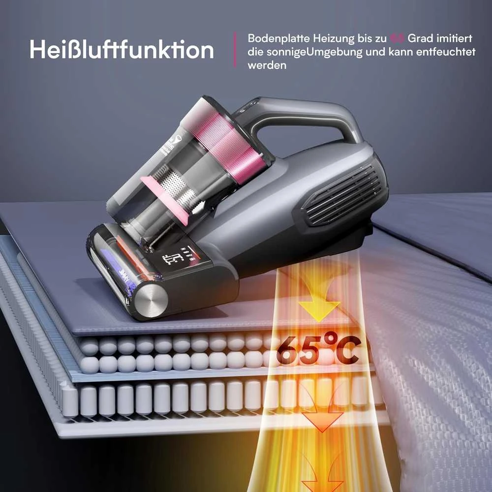 Jimmy rankinis dulkių siurblys UV-C, 600 W, 15 kPa, su HEPA filtru ir LED ekranu BX8