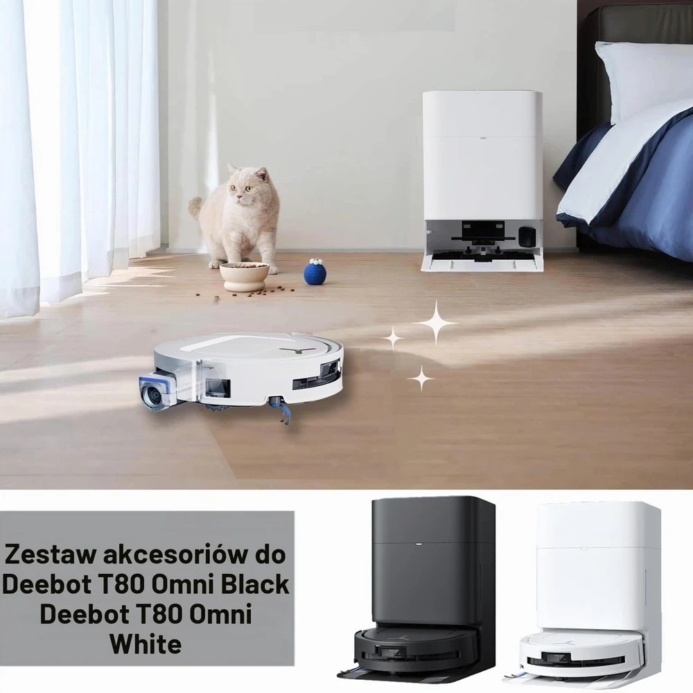 JKOISL priedų rinkinys robotui dulkių siurbliui Ecovacs Deebot T80 Omni DET80