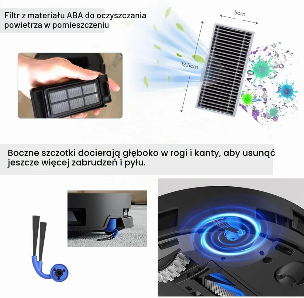 JKOISL roboto dulkių siurblio priedų rinkinys ECOVACS DEEBOT X9/X11 PRO Omni DEX9