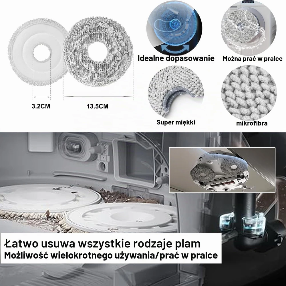 JKOISL robotų dulkių siurblių priedų rinkinys DJI ROMO P/A/S, 17 dalių, DJI ROMO