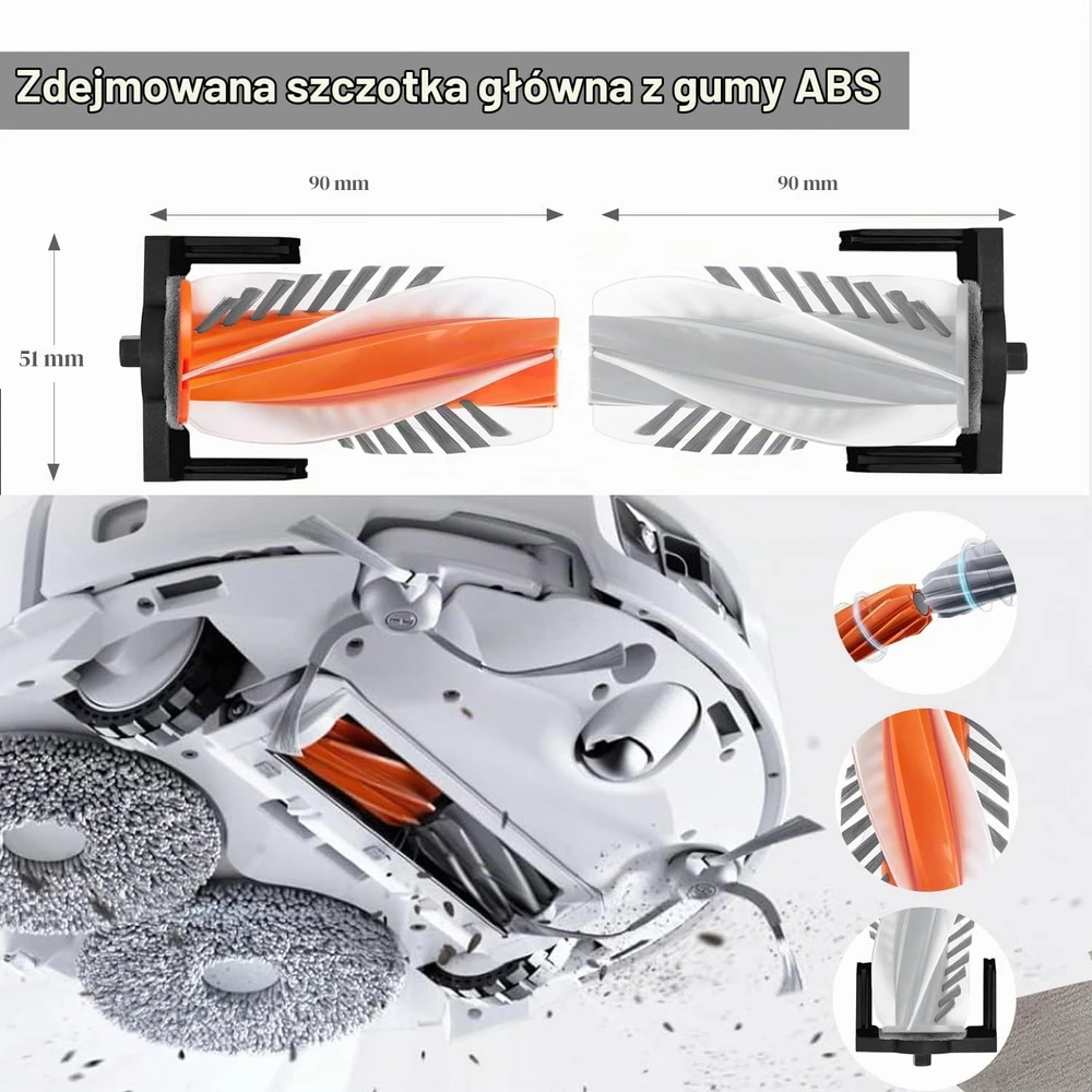 JKOISL robotų dulkių siurblių priedų rinkinys DJI ROMO P/A/S, 17 dalių, DJI ROMO