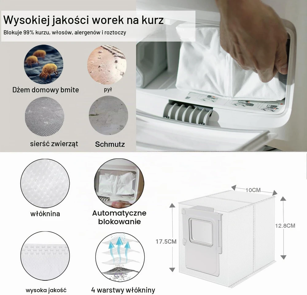 JKOISL robotų dulkių siurblių priedų rinkinys DJI ROMO P/A/S, 17 dalių, DJI ROMO