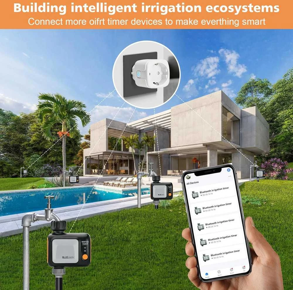 Johgee išmanusis Wi-Fi laistymo kompiuteris su automatine valdymo sistema ir programėle, modelis 622