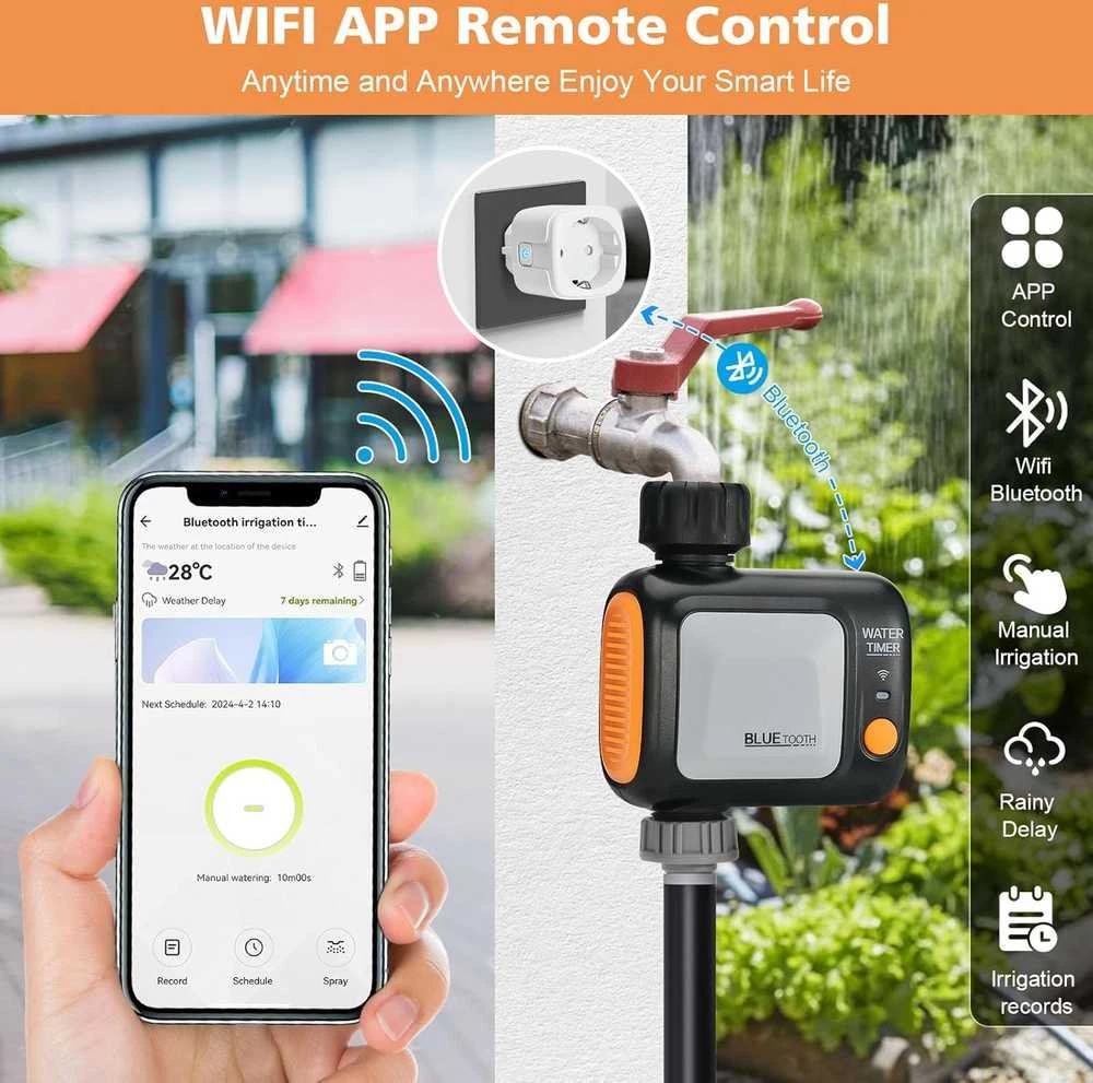 Johgee išmanusis Wi-Fi laistymo kompiuteris su automatine valdymo sistema ir programėle, modelis 622