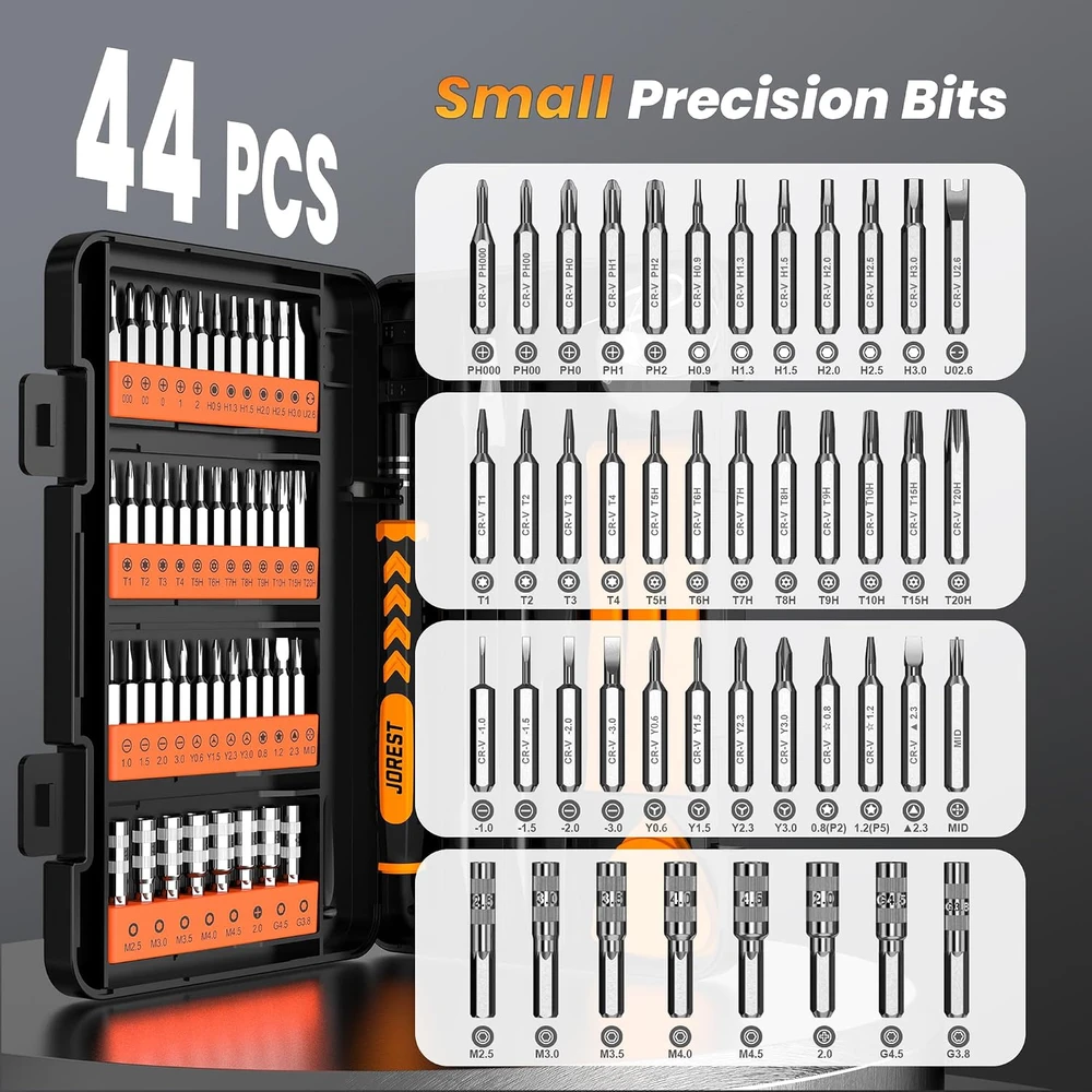 Jorest precizinių atsuktuvų rinkinys 59 vnt. su Torx antgaliais AJJOJM0701ORDJPR1