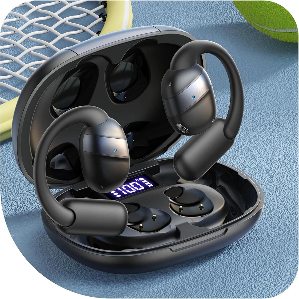 Joyroom Openfree JR-OE4 open-ear TWS belaidės ausinės – juodos spalvos