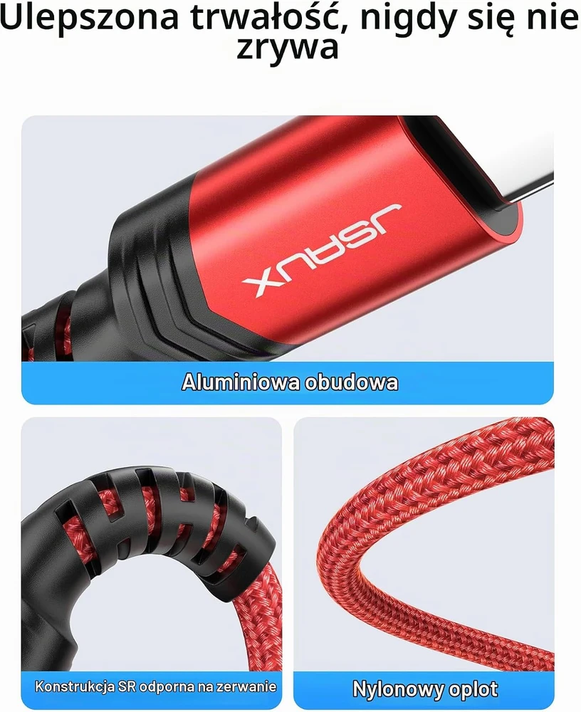 JSAUX 1 m USB-C–3,5 mm garso kabelis, CM0012