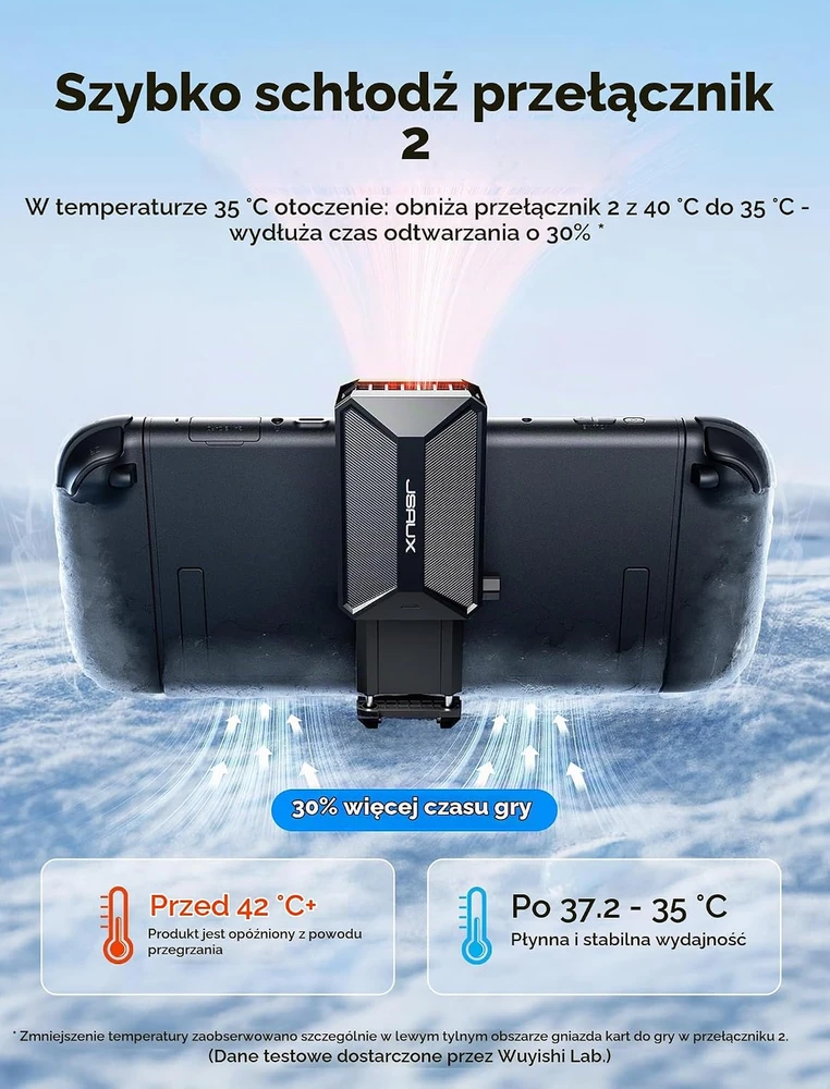 JSAUX Nintendo Switch 2 aušinimo ventiliatorius su USB-C jungtimi, 18 W, GP0201A