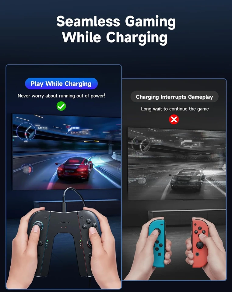JSAUX Nintendo Switch 2 valdiklių įkrovimo laikiklis su magnetiniu tvirtinimu, GP0502