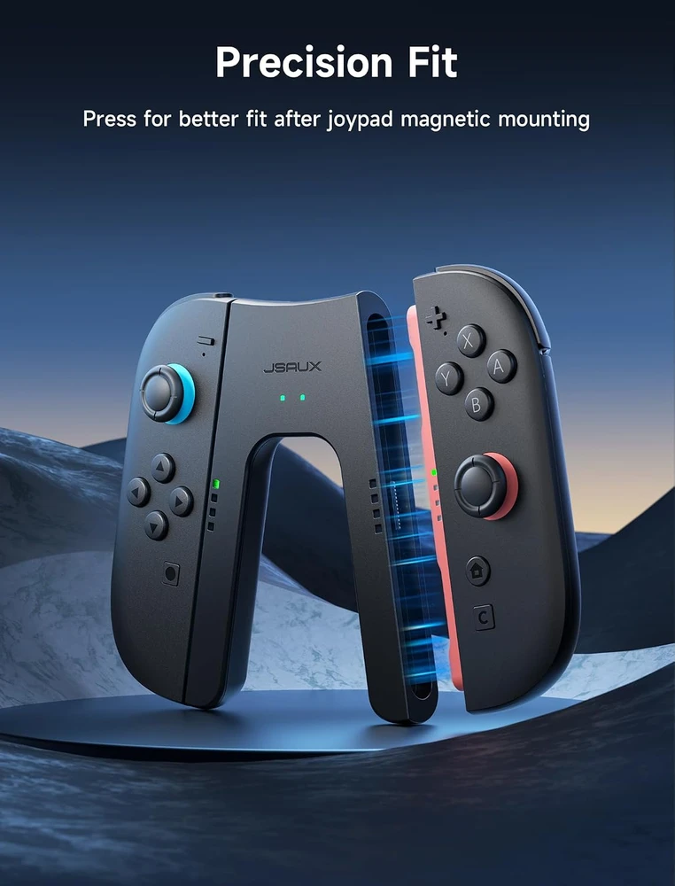 JSAUX Nintendo Switch 2 valdiklių įkrovimo laikiklis su magnetiniu tvirtinimu, GP0502