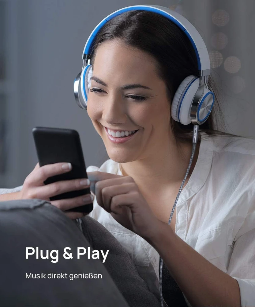 JSAUX USB-C–3,5 mm AUX garso kabelis su DAC, 1 m, JSDEKJC2AUXGY2M