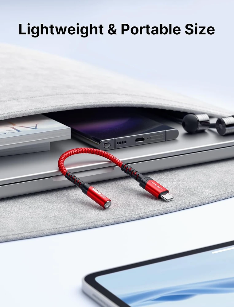 JSAUX USB-C–3,5 mm garso adapteris su DAC, 16 bitų / 48 kHz, CM0011
