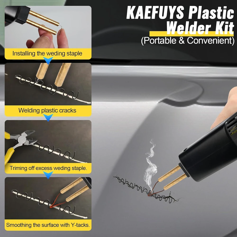KAEFUYS plastikų suvirinimo aparatas 170 W, 2 viename, 805 kabių, 8077