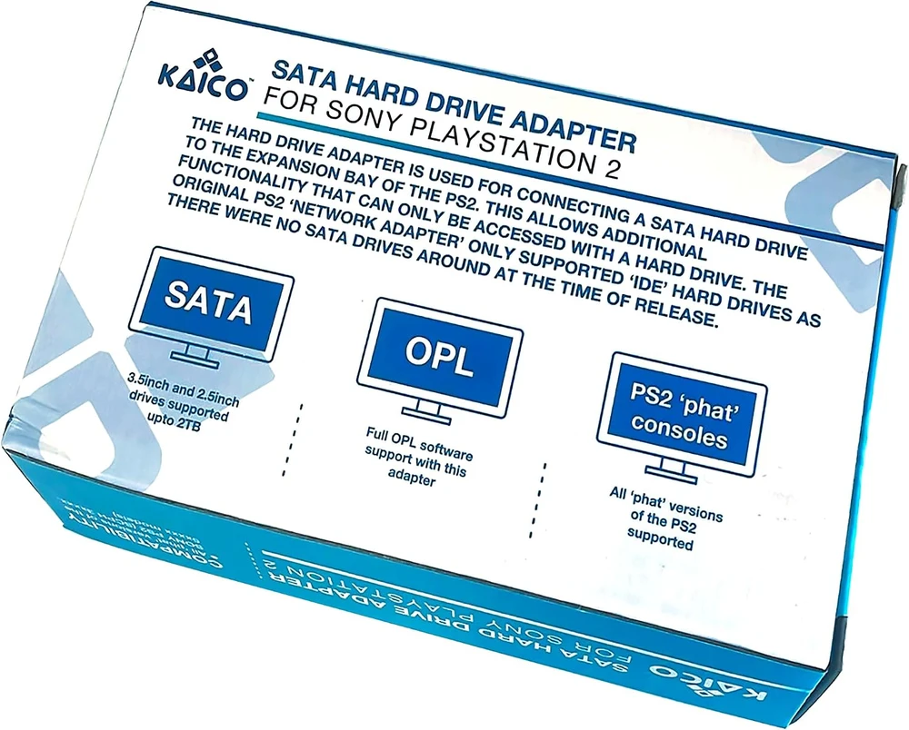 Kaico SATA kietojo disko adapteris PlayStation 2 Phat konsolei iki 2 TB 15975a3a-1602-4f70-89b7-f175db15f893