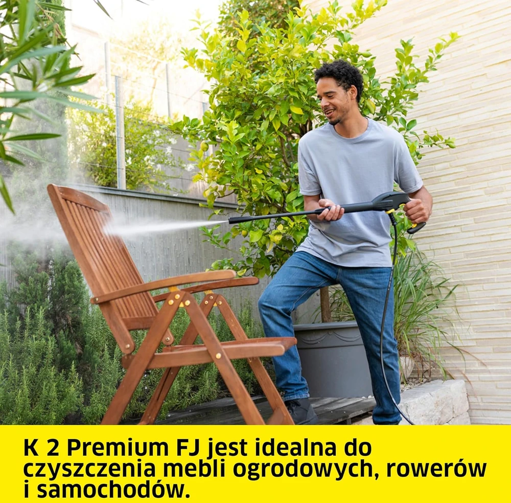 Kärcher aukšto slėgio plovimo įrenginys K 2 Premium FJ, 110 bar, 360 l/h, 4 m žarna, 1.673-537.0